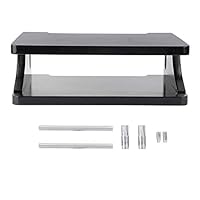 Jeffergarden Router Box Rack Living Room Wall Mount TV Box Rack Set-top Box Bracket Shelf Router Storage Rack(Black)