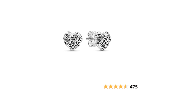 Pandora Regal Hearts Silver Stud 