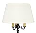Upgradelights 19 inch Replacement Lamp Shade for Old Floor Lamps (Eggshell Silk)
