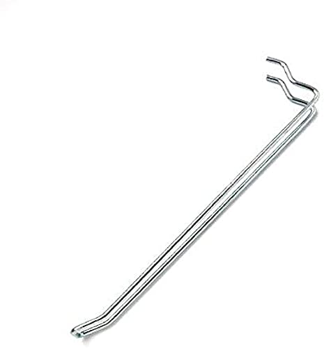 Merriway BH01903 Gancio a Occhiello per Pannello Forato, Bianco, 100 mm, Set di 10 Pezzi