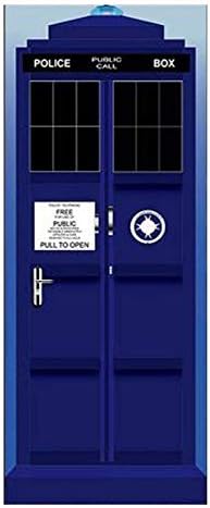 DIY 3D Wall Sticker Mural Bedroom Home Decor Poster London Police Booth Box Door WRAP Removable Door Sticker decole 77 * 200 cm