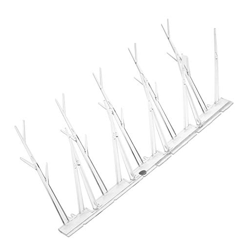 LINZI Defender Bird Spikes for Pigeons 3 Meters Polycarbonate, Durable Pigeon Repellent, Great Deterrent for Birds, Crows and Woodpeckers, Anti Climb Security Wall Fence 690108