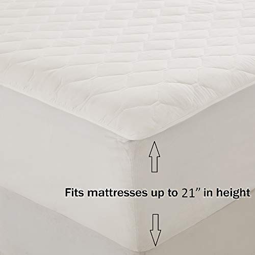 Beautyrest 100 Cotton Heated Mattress Pad Bed Warmer with 20 Heat Settings Controller, Auto