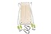 HAPPY PIE PLAY&ADVENTURE Adult Super Big Wood Tree Hanging Swings Seat with 67'' Height Adjustable Nylon Rope Per Side