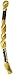 DMC 115 5-676 Pearl Cotton Thread, Light Old Gold, Size 5