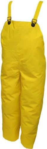 DURABLAST O56047.2X 10.5mm Nylon/PVC Plain Front Thick Overall with Hook & Loop Take-Up Straps, Size 2X, Yellow