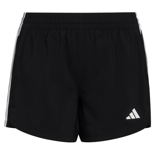 adidas Girls' Elastic Waistband Retro Woven Gym Shorts