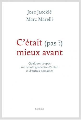 Download C'était (pas?) mieux avant PDF