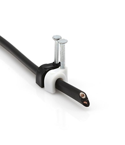 image for THE CIMPLE CO Single Coaxial Cable Clips, Cat6, Electrical Wire Cable 