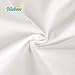 Biloban Waterproof Pack N Play Sheets 100% Organic Cotton, 2 Pack Portable Playard/Mini Crib Mattress Sheets, Ultra Soft, Cream White, Pre-Shrink, Bag Packaging