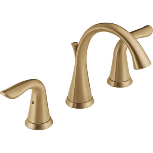 Delta grifo 3538-czmpu-dst Lahara dos mango generalizado grifo de baño, champán bronce