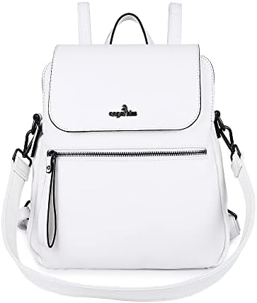 Angel Kiss Women’s Backpack Purse – Soft Washed Vegan Leather, Anti-Theft, Multi-Pocket