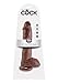 Pipedream King Cock with Balls, Brown, 10 Inch