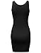 Awesome21 Women Basic Solid Sleeveless Tight Fit Tank Top Mini Racer-Back Dress