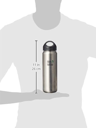 Klean Kanteen Wide Mouth Bottle with Stainless Loop Cap (Brushed