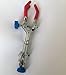 Lab Clamp 3 Finger Rubber Coated Prong Jaws 360° Adjustable Swivel