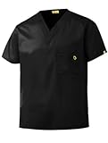 Wink 'The Alpha' Scrub Top Black Large