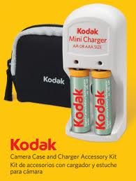 Kodak 2 AA NiMH Rechargeable Batteries and Mini Charger