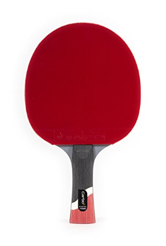 STIGA Pro Carbon Performance-Level Table Tennis Racket with Carbon Technology for Tournament Play - Red and Blue Colors