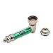 SMOKEWAY Alloy pipa Modern Leaf Design Includes 5 Stainless Steel Screen Filters (Green)