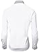 TAM WARE Mens Casual Slim Fit Contrast Lining Button Down Dress Shirts TWCS22-WHITE-US L