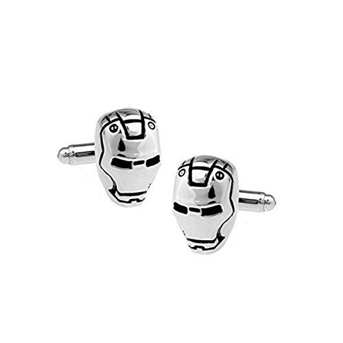 Marvel Comics Iron Man Silver Cufflinks with Giftbox