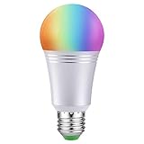 Smart Led Light Bulb, Wi-Fi Smart Bulbs 6000K Dimmable Color Changing Smartphone Controlled Daylight White Night Light, No Hub Required, Works with Amazon Echo Alexa Google Home (E27)