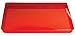 Creative Converting Square Plastic Serving Tray, 11.5-Inch, Translucent Red