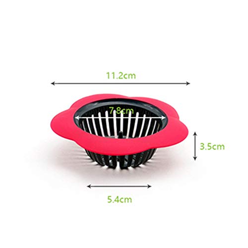 Silicone Kitchen Sink Strainer 4 Pack,Plainmarsh Drain FilterLarge Wide Rim 4.5" Diameter (4.5" Diameter, 4 Color)