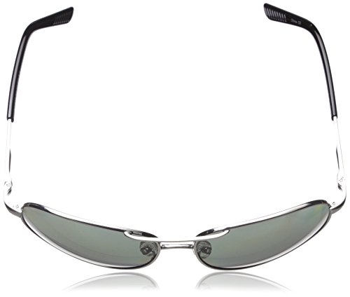 Suncloud Aviator Polarized Sunglasses, Silver Frame, Gray Polycarbonate Lenses