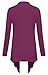 Cardigan Sweaters for Women Knitwears Long Sleeve Solid Button Down Casual Cardigans 2X-Large Raspberry