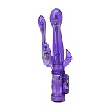 Rabbit Toy Vibrant Dilldós For Women, Waterproof Wireless Thrusting 6 Speed Ma ssa ge Stick, G Spotter Stimulator Wand For Adults, Clitorial Vibrartor For Female, 3 End For More Pleasure