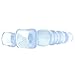 Doc Johnson Crystal Jellies - Anal Delight Trainer Kit - Small-Large - Suction Cup Base - Clear