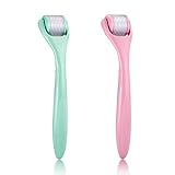 ZS ZESHIN（2 Pack）Micro Roller for Face and Body 0.25mm & 0.5mm, Facial Roller Kit Beauty Skin Care Roller Tools - Individual Storage Case