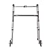 DMI Lightweight Aluminum Single Release Folding Walker with Soft Foam Handgrips, Adjustable Height, Silver, 250 lbs