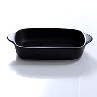 YJWOZ Baking Ceramic Baking Tray, Matte Binaural Rectangular Rice Dish, Oven High Temperature Tray Baking tray (Color : C)