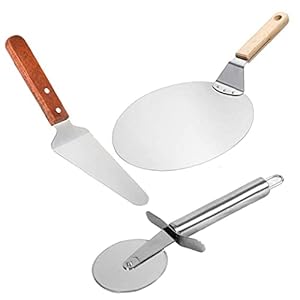 Pizza Peel Set Pizza Peel Paddle Wheel Saw Transfer Bakken Tools op Oven Grill voor zelfgemaakte Brood Cakes Biscuits…