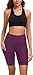 Custer’s Night High Waist Out Pocket Yoga Pants Tummy Control Workout Running 4 Way Stretch Yoga Leggings Purple Sthumb 4