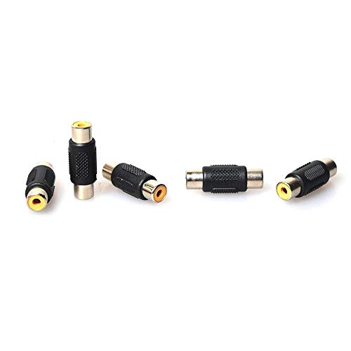 E-Kylin Female to Female RCA Coupler Joiner Adapter - Convert Male to Female - Wholesale Pack of 5 PCS