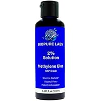 Biopure Labs - 2% Methylene Blue - High Concentrate - 100ml Aqueous Solution - Ultra High Purity - USP Pharmaceutical Grade -