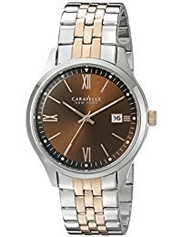 Caravelle New York Men's 45B139 Analog Display Quartz Two Tone Watch