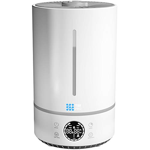 Upgraded 2020 Top-Fill 6L Cool Mist Large Humidifier for Home - 360° Humidifiers for Large Room, Bedroom, Basement - Easy to Clean & Fill - Auto Off, For Whole Home, Quiet for Babies, Kids (White) - Thumbnail 7