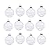 60mm Clear Glass Ball Christmas Ornaments Set of 12 (Clear, 60mm(Pack of 12))