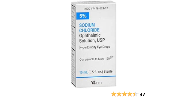 plain saline eye drops