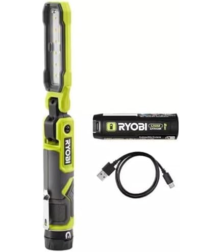 RYOBI USB Lithium LED Flip Light Kit - 500 Lumen, 3 Light Modes