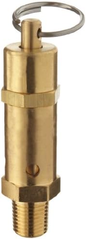 Kingston 112CSS Series Brass ASME-Code Safety Valve, 35 psi Set Pressure, 1/4" NPT Male