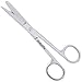 jonchn Medical PRO-Medical and Nursing Operating Scissors Sharp/Blunt Straight;-Mirror Finish-Supreme Grade, Made of High Grade Surgical Stainless Steel, 5.5