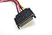 SMAKNÂ 6-Inch SATA to 2 x Right Angle Latching SATA Power Dual 90 Degree Latching SATA Y Splitter