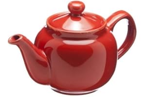 Old Amsterdam Hampton 2 Cup Ceramic Teapot Vermillion Red