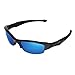 Walleva Polarized Ice Blue Replacement Lenses for Oakley Flak Jacket Sunglasses